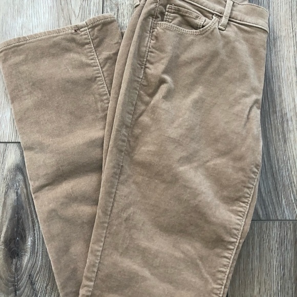 LOFT Modern Boot Corduroy Pants in Camel/Tan 4P - Picture 2 of 5